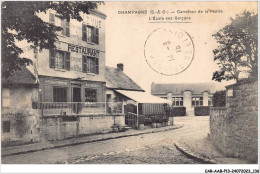 CAR-AABP13-95-1055 - CHAMPAGNE - Carrefour De La Mairie - L'école Des Garçons - Champagne Sur Oise