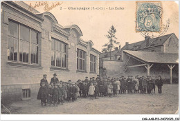 CAR-AABP13-95-1053 - CHAMPAGNE - Les écoles - Carte Vendue En L'etat - Champagne Sur Oise