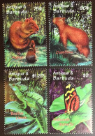 Antigua 2000 Rainforest Animals Reptiles Butterflies MNH - Otros & Sin Clasificación