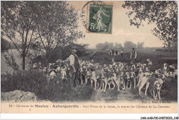 CAR-AABP10-78-0804 - AUBERGENVILLE - Aux Rives De La Seine - La Meute Du Château De La Garenne - Chasse - Meulan