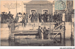 CAR-AABP9-76-0655 - LE HAVRE - Réparation Sous-marine De La Porte D'un Bassin Scaphandrier Sur Sa Plate-forme - Harbour