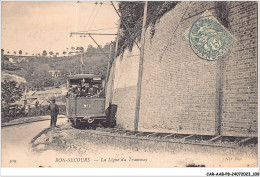 CAR-AABP8-76-0628 - BON-SECOURS - La Ligne Du Tramway - Bonsecours