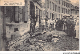 CAR-AABP8-76-0584 - ELBEUF - Ravages Causés Par L'orage Du 30 Juin 1908 - La Rue De L'hospice - Elbeuf