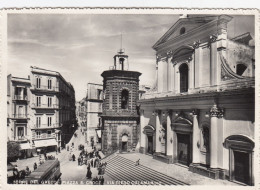 TORRE DEL GRECO-NAPOLI-PIAZZA S. CROCE-VIA D. COLAMARINO- CARTOLINA VERA FOTOGRAFIA VIAGGIATA IL 14-8-1950 - Torre Del Greco