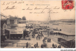 CAR-AABP5-75-0382 - PARIS XVI - La Seine,  Au Point Du Jour - Stands Grand Tir, Au Moulin Rouge, Peniches - Arrondissement: 16
