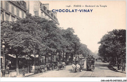 CAR-AABP5-75-0333 - PARIS III - Boulevard Du Temple - Publicite Chocolat-Vinay - Paris (03)