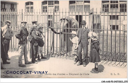 CAR-AABP5-75-0353 - PARIS V - Jardins Des Plantes - éléphant De L'inde - Publicite Chocolat-Vinay - Paris (05)