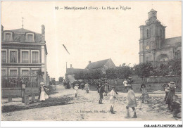 CAR-AABP3-60-0207 - MONTJAVOULT - La Place Et L'eglise  - Montjavoult