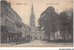 CAR-AABP2-51-0155 - EPERNAY - Place Thiers Et L'eglise - Epernay