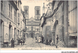 CAR-AACP12-86-1130 - CHATELLERAULT - Rue Sully Et Eglise Saint-jacques - Chatellerault