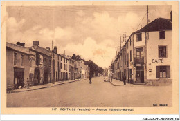 CAR-AACP11-85-0985 - MONTAIGU - Avenue Villebois-mareuil - Cafe - Montaigu