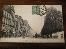 CPA - Nantes (44) - Quai De La Fosse - Train Locomotive - 1917 - SUP (HV 31) - Nantes