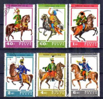 Hongrie 1975 Chevaux (13) Yvert N° 2592 à 2597 Oblitéré Used - Used Stamps