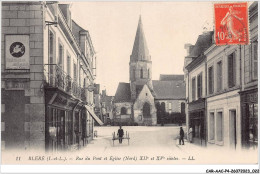 CAR-AACP4-37-0279 - BLERE - Rue Du Pont Et Eglise (Nord) XIIe Et XVe Siecles  - Bléré