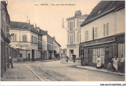 CAR-AACP2-28-0152 -  DREUX - Vue Prise Rue St-Thibault - Boulangerie, Buvette, Cafe Du Progres - Dreux