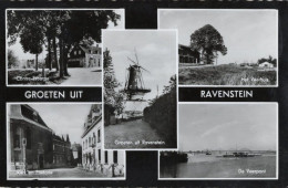 Groeten Uit Ravenstein Kerk En Postorie Holland RPC Old Postcard - Sonstige & Ohne Zuordnung