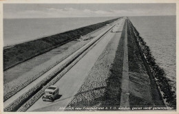 Afsluitdijk Autobus Holland Transport Real Photo Postcard - Other & Unclassified