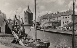 Drommedaris Zuiderspul Eiland En Enkhuizen Holland Postcard - Sonstige & Ohne Zuordnung