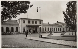 Nassjo Jarnvagssstationen Station Bicycles Holland RPC Postcard - Sonstige & Ohne Zuordnung