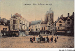 CAR-AADP7-60-0560 - NOYON - Place Du Marché Aux Blés - Hotel De France - Noyon