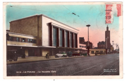 LE HAVRE - La Nouvelle Gare  (carte Photo Animée) - Bahnhof