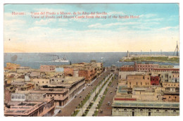 HAVANA - Vista Del Prado Y Morro De Lo Alto Del Sevilla  (carte Animée) - Andere & Zonder Classificatie