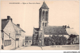 CAR-AAEP11-95-1121 - CHAMPAGNE - Eglise Et Place De La Mairie - Champagne Sur Oise