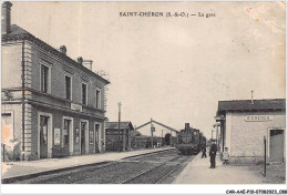 CAR-AAEP10-91-0984 - SAINT-CHERON - La Gare - Train - Carte Vendue En L'etat - Saint Cheron