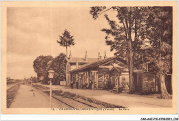 CAR-AAEP10-89-0958 - VILLENEUVE-L'ARCHEVEQUE - La Gare - Carte Pliee, Vendue En L'etat - Villeneuve-l'Archevêque