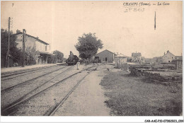 CAR-AAEP10-89-0942 - CHAMPS - La Gare - Train - Champs Sur Yonne