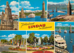 Navigation Sailing Vessels & Boats Themed Postcard Lindau Im Bodensee Lighthouse Cruise Ship - Sailing Vessels