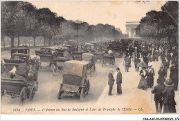 CAR-AAEP6-75-0591 - PARIS XVI - L'avenue Du Bois De Boulogne, L'arc De Triomphe  - Carte Pliee, Vendue En L'etat - París La Noche