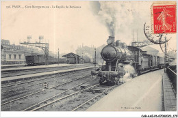 CAR-AAEP6-75-0590 - PARIS XV - Gare Montparnasse - Le Rapide De Bordeaux - Train - Parijs Bij Nacht