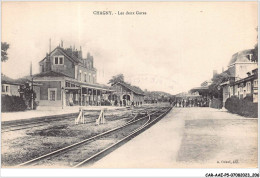 CAR-AAEP5-71-0501 - CHAGNY - Les Deux Gares - Chagny