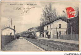 CAR-AAEP5-69-0470 - FEYZIN - La Gare - Train - Carte Pliee, Vendue En L'etat - Feyzin