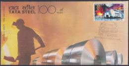 Inde India 2008 FDC Tata Steel, Industry, First Day Cover - Other & Unclassified