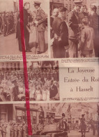 Hasselt - Bezoek , Visite Du Roi - Orig. Knipsel Coupure Tijdschrift Magazine - 1953 - Zonder Classificatie