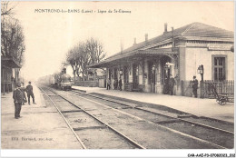 CAR-AAEP3-42-0209 - MONTROND-LES-BAINS - Ligne De SAINT-ETIENNE - Train - Saint Etienne