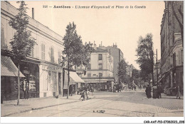 CAR-AAFP10-92-0905 - ASNIERES - L'avenue D'argenteuil Et Place De La Comète - Asnieres Sur Seine