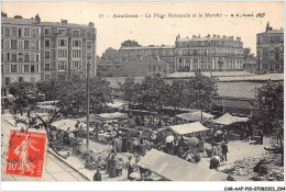 CAR-AAFP10-92-0903 - ASNIERES - La Place Nationale Et Le Marché - Asnieres Sur Seine
