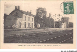 CAR-AAEP9-86-0918 - SAINT-BENOIT - Pres Poitiers - La Gare Et La Poste De L'aiguilleur - Saint Benoît