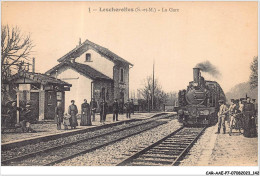 CAR-AAEP7-77-0692 - LESCHEROLLES -  La Gare - Train - Autres & Non Classés