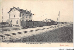 CAR-AAEP7-77-0634 - VILLIERS-SAINT-GEORGES - La Gare - Train - Villiers Saint Georges