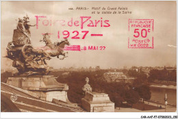 CAR-AAFP7-75-0632 - PARIS VIII - Modif Du Grand Palais Et La Vallée De La Seine - Cachet - District 08