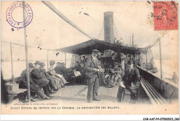 CAR-AAFP4-33-0308 - Bateau De Service Sur La Gironde - La Distribution Des Billets - Carte Vendue En L'etat - Andere & Zonder Classificatie