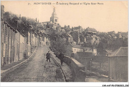 CAR-AAFP8-80-0678 - MONTDIDIER - Le Faubourg Becquerel Et L'église Saint-pierre - Montdidier