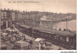 CAR-AAGP6-76-0569 - DIEPPE - Depart Du Train Maritime - Train - Dieppe