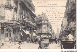 CAR-AAGP6-75-0520 - PARIS IX - Chaussée D'Antin Et Entrée Du Vaudeville  - District 09