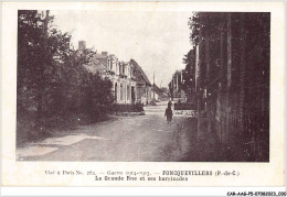 CAR-AAGP5-62-0397 - FONCQUEVILLERS - La Grande Rue Et Ses Barricades   - Autres & Non Classés