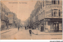 CAR-AAGP4-54-0301 - PONT A MOUSSON - Rue Victor-hugo - Coiffeur, Commerces - Cachet Militaire - Pont A Mousson